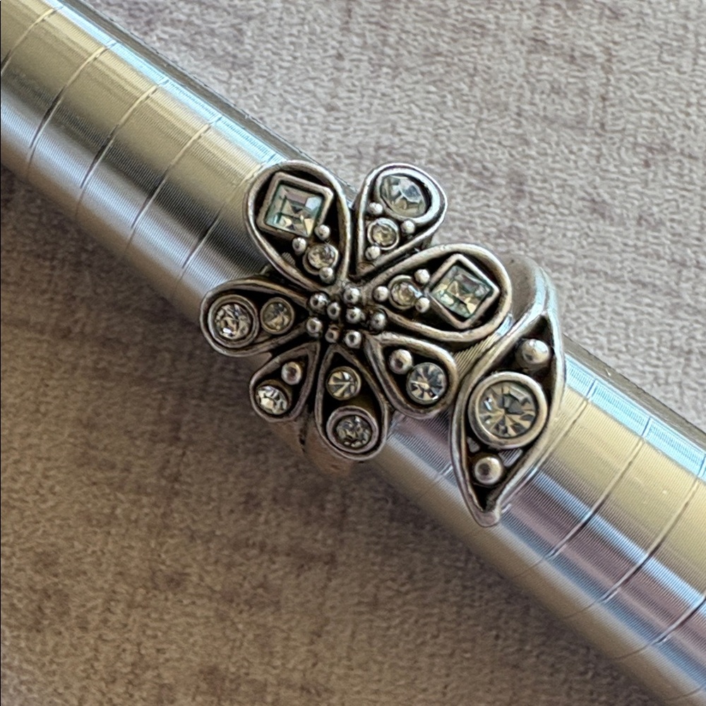 Chico's Silver and Black Statement Ring - Picture 2 of 6